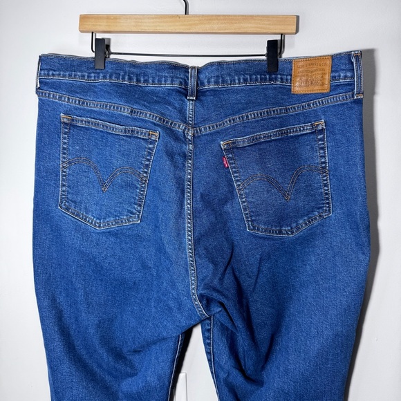 Levi's Wedgie Skinny Jeans Raw Frayed Hem Button Fly Size 24 Medium Wash Denim - Picture 7 of 13